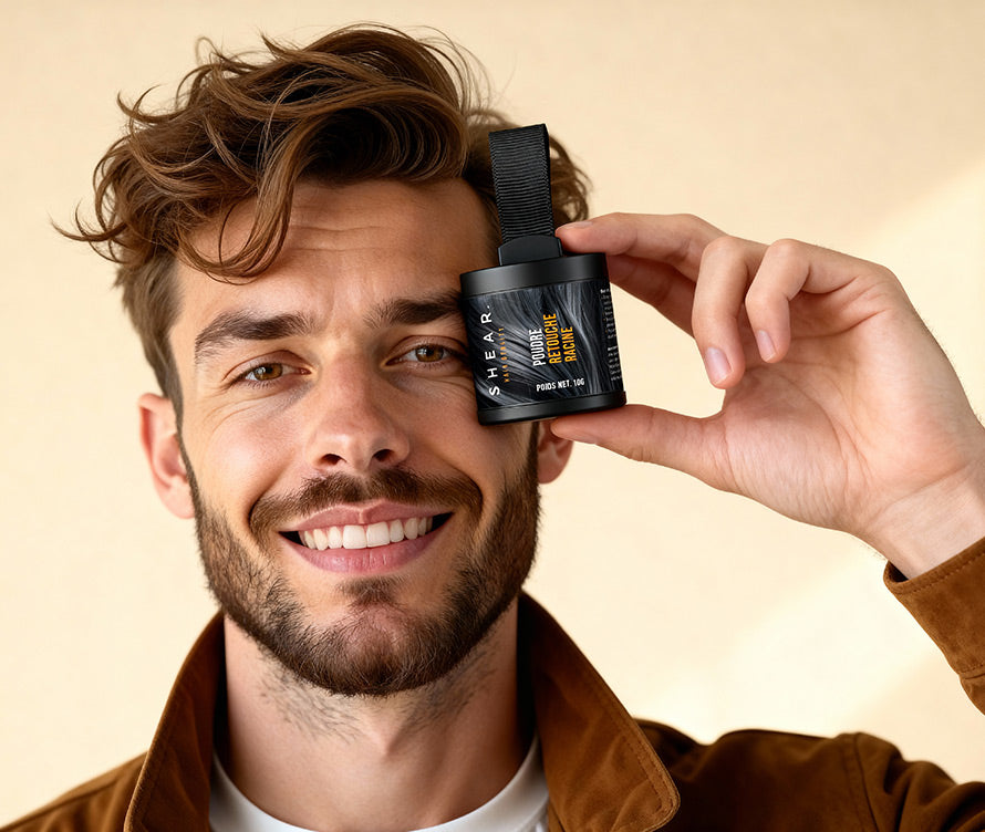 Poudre Retouche Racine SHEAR® – densité capillaire instantanée avec élégance