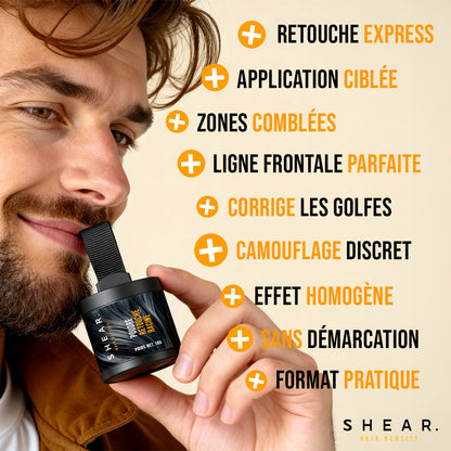 Poudre retouche racine SHEAR – 10 g combler les zones précises, racines, golfes, ligne frontale