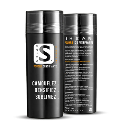 Poudre Densifiante Capillaire SHEAR® 28g – des cheveux plus épais et une densité visible au quotidien