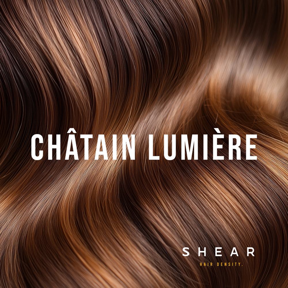 Poudre capillaire SHEAR – couleur Châtain Lumière pour un résultat naturel et lumineux